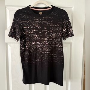 Tory Burch Jersey T Shirt, Black, Sz XS
